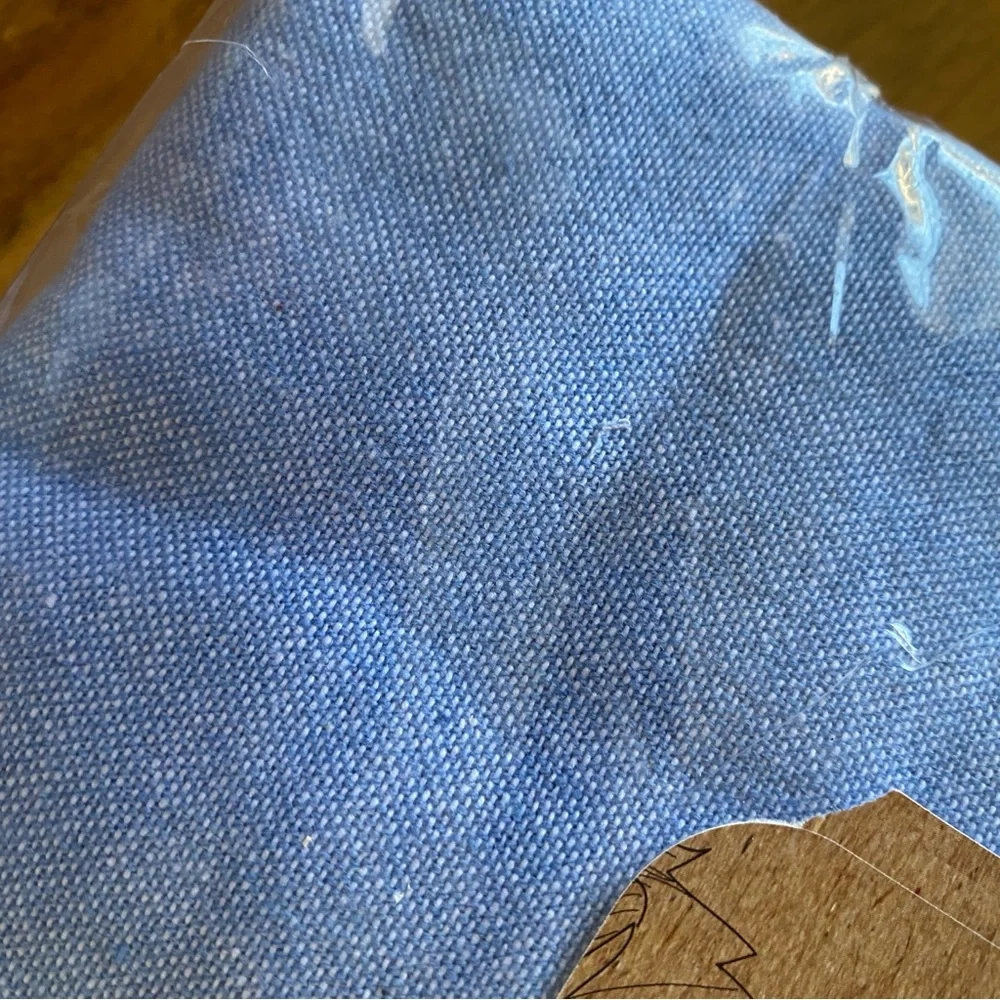 Plush Home Recycled Cotton Shower Curtain 72x72 Blue Gray New